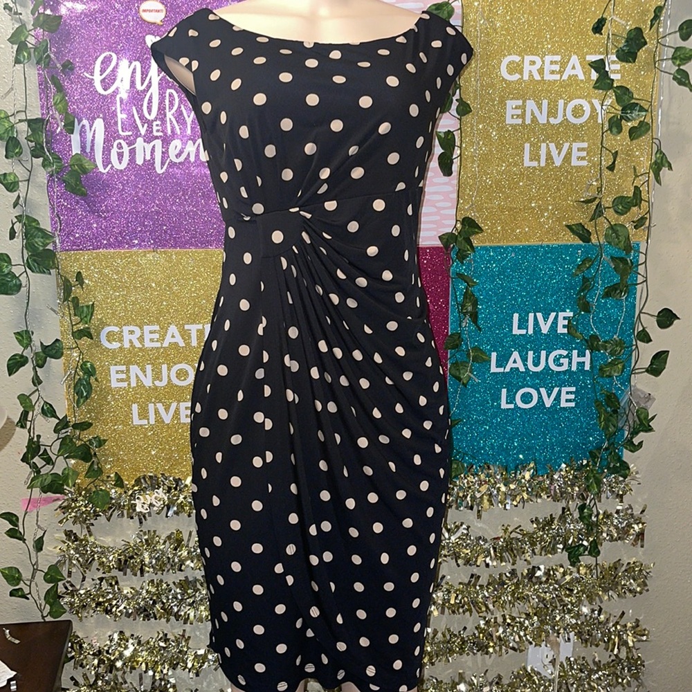 Dressbarn, Size 10 Casual Polka dot print Dress